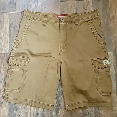 Pantalones Cortos Union Bay Cargo Para Hombre 38 Cintura Marrón/Caqui Lona  Foto 1 de 4