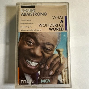 Louis Armstrong- What A Wonderful World- Cassette Tape 1988 MCA Records - Picture 1 of 2