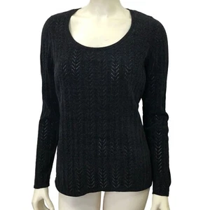 WHTE HOUSE BLACK MARKET SCOOP NECK CHENILLE SWEATER XL NWT - Picture 1 of 6