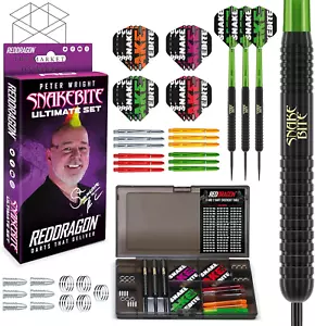 RED DRAGON Peter Wright Snakebite Brass Steel Tip Darts Sets (Dartpfeile) - Bild 1 von 6