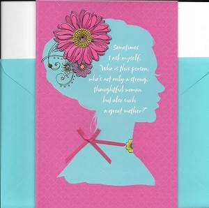 Tarjeta de sello fuerte y reflexiva para todos los adultos de la hija del Día de la Madre - Imagen 1 de 3