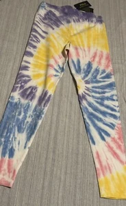 Polo Ralph Lauren Girl's Tie-Dye Leggings Large 12-14 Pastel Rainbow Leggings - Picture 1 of 4