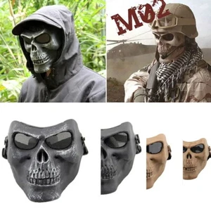 Men Women Halloween Party Cosplay Scary Skull Face Mask Motorcycle Hunting Mask - Picture 1 of 15