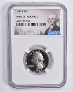 PF69 UCAM 1977-S Washington Quarter NGC Special Label - Picture 1 of 5
