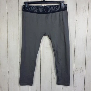 GymShark Cropped Capri Leggings Womens Size S Small High Waisted Gray Athletic - Picture 1 of 7