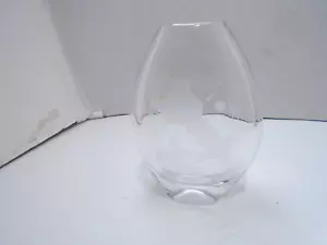 Orrefors Sven Palmqvist Swedish Etched Kyss Art Glass Vase 1990s Signed - Picture 1 of 9