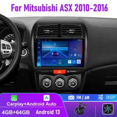 10" 4+64GB For Mitsubishi ASX 2010-2016 Car Stereo Radio Carplay Android Auto BT - Image 1 of 4