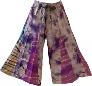 Pantaloni Palazzo Sacri Fili Hippie Boho Festival Senza Partita 223707 L/XL - Foto 1 di 5
