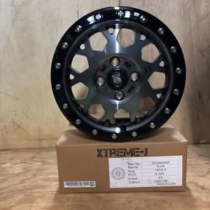 JDM 14inch 100x4 New wheel set 4 japan mini truck 88-99 Hijet Carry Sambar Acty - Bild 1 von 5