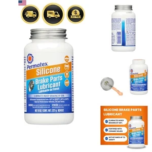Silicone Brake Lubricant Paste for Metal Plastic Rubber 8oz - Picture 1 of 10