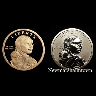 2018 S+S Native American Sacagawea Proof Coins from Reverse and Mint Proof Set  - Image 1 of 4