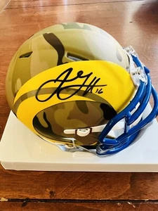 Jared Goff Signed/Autograph Los Angeles Rams CAMO Mini Helmet - Fanatics coa - Picture 1 of 5