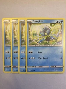 Pokemon Cards 4x Dewpider 64/236 Playset Cosmic Eclipse NM/M - Picture 1 of 1