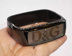 D&G Dolce & Gabbana Intelligence Blk DW0256 Wristwatch Hinge Bracelet - Picture 1 of 9