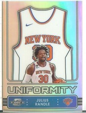 2022-23 Panini Contenders Optic Julius Randle #20 Uniformity Silver Prizm Insert