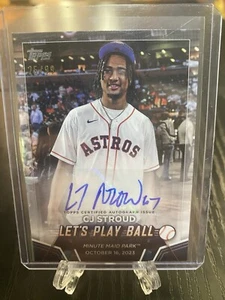 CJ STROUD AUTO - Topps 2024 Series 2 Play Ball Autographed Card Silver 25/99 MLB - Picture 1 of 3
