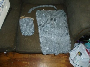 Vintage Metal Link Medieval Chainmail vest/pouch/necklace? - Picture 1 of 3
