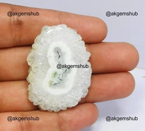 Natural solar quartz Gemstone 63.00 Cts Artisan Slice United States 41x31x5 mm - Picture 1 of 8