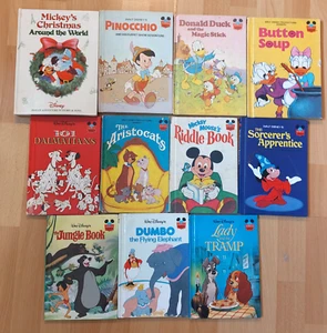 Vtg 1970s Disney's Wonderful World of Reading Hardcover Books - lot of 11 - Bild 1 von 4