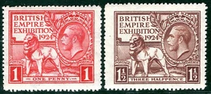 GB 1924 WEMBLEY KGV Set BRITISH EMPIRE EXHIBITION Mint MNH UM Cat £30 RRED32 - Picture 1 of 6