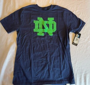 Youth Notre Dame Fighting Irish Navy Primary Logo T Shirt Youth Large New W Tags - Picture 1 of 4
