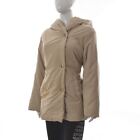Weekend Maxmara Women Double Breasted Padded Trench Coat Hooded Jacket Usa6 Gb-8