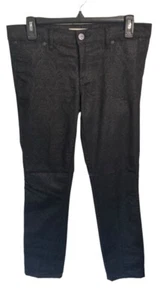 Tory Burch Black Printed Straight Leg Pants Size 28 - Picture 1 of 5