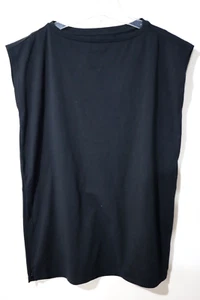 Eileen Fisher $148 Pima Cotton Stretch Jersey Boatneck Long Top Tunic size L - Picture 1 of 7