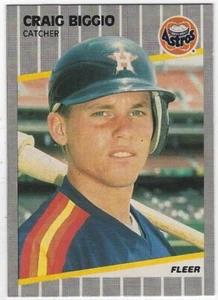 1989 Fleer Craig Biggio Rookie RC #353 Houston Astro - Bild 1 von 2