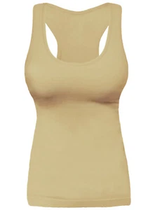 Ribbed Racerback Tank Top Camisole One Size - Picture 1 of 29