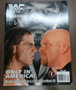 WWF Magazine April 1998 Wrestlemania XIV Stone Cold Mike Tyson - Picture 1 of 2