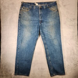 Carhartt Jeans Mens Size 44x32 Blue Denim Pants Relaxed Fit Casual Workwear - Picture 1 of 12