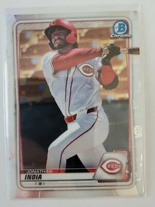 JONATHAN INDIA RC 2020 20 BOWMAN CHROME PROSPECTS ROOKIE #BCP-73 REDS  - Picture 1 of 2