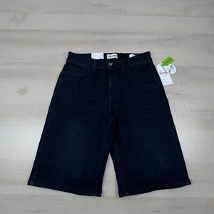 Ring of Fire Girls Jean Shorts 16 Slim Fit Dark Wash Denim 10 Inch Inseam New - Picture 1 of 12