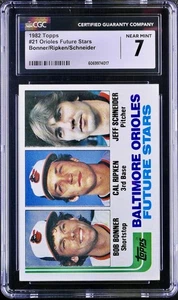 🔥 1982 Topps - Future Stars CAL RIPKEN #21 (Rookie Card) - CGC 8!! - Foto 1 di 2