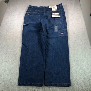 Vintage Phat Farm Jeans Herren 44x36 Blau Baggy Wide Leg Carpenter 90s Y2K Skater - Bild 1 von 21