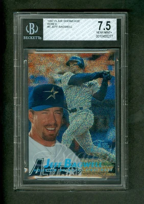 Jeff Bagwell 1997 Flair Showcase Row 0 #5 BGS 7.5 NM+ - Image 1 of 2