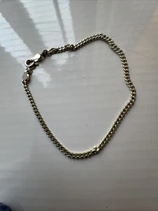 925 Milor Vintage Curb Chain Link Bracelet Handmade In Italy. 8 Inches - Picture 1 of 8