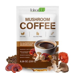 10 Mushroom Coffee Blend Lions Mane Cordyceps Chaga Reishi Tremella Superfood - Picture 1 of 11