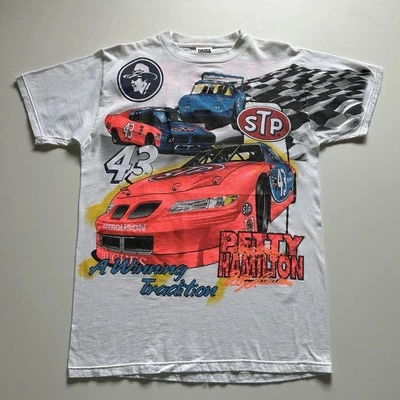 Camiseta De Colección Richard Petty Bob Hamilton Nascar Años 90 Estampado Completo Talla Grande Foto 1 de 4