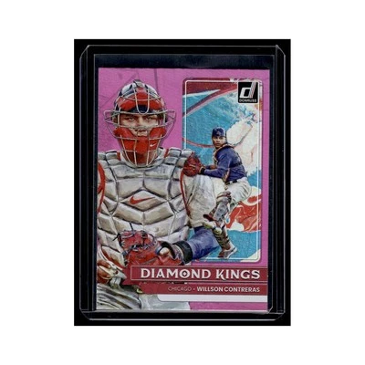 Willson Contreras 2022 Donruss Diamond Kings #24 Chicago Cubs Baseball Card NM - Image 1 of 3