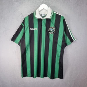 Vintage Adidas Kocaelispor Turkey Shirt Mens XL Green Black Football - Picture 1 of 12