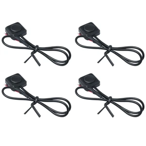Interruptor momentáneo negro 4 piezas botón pulsador momentáneo encendido apagado interruptor 12V 24V superficie - Imagen 1 de 12