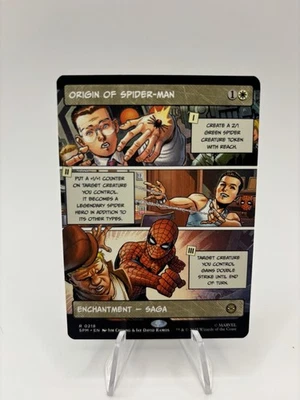 MTG Origin Of Spider-Man 0218 NON FOIL Borderless Rare - Image 1 of 2