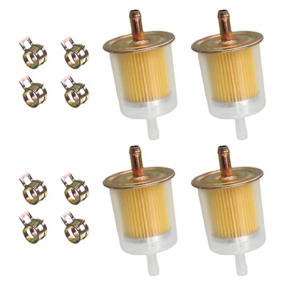 Inline Fuel Filter Brass End Design Efficient Filtration Multi Application - Image 1 of 4