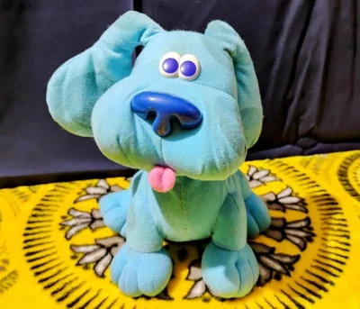 Peluche azul Fisher Price Blue’s Clues de colección cachorro perro rebota conmigo 2000 funciona Foto 1 de 4