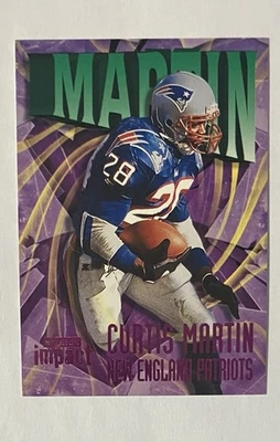 1997 Skybox Impact Curtis Martin Rave Card 88/150 New England Patriots No. 28 - Image 1 of 3