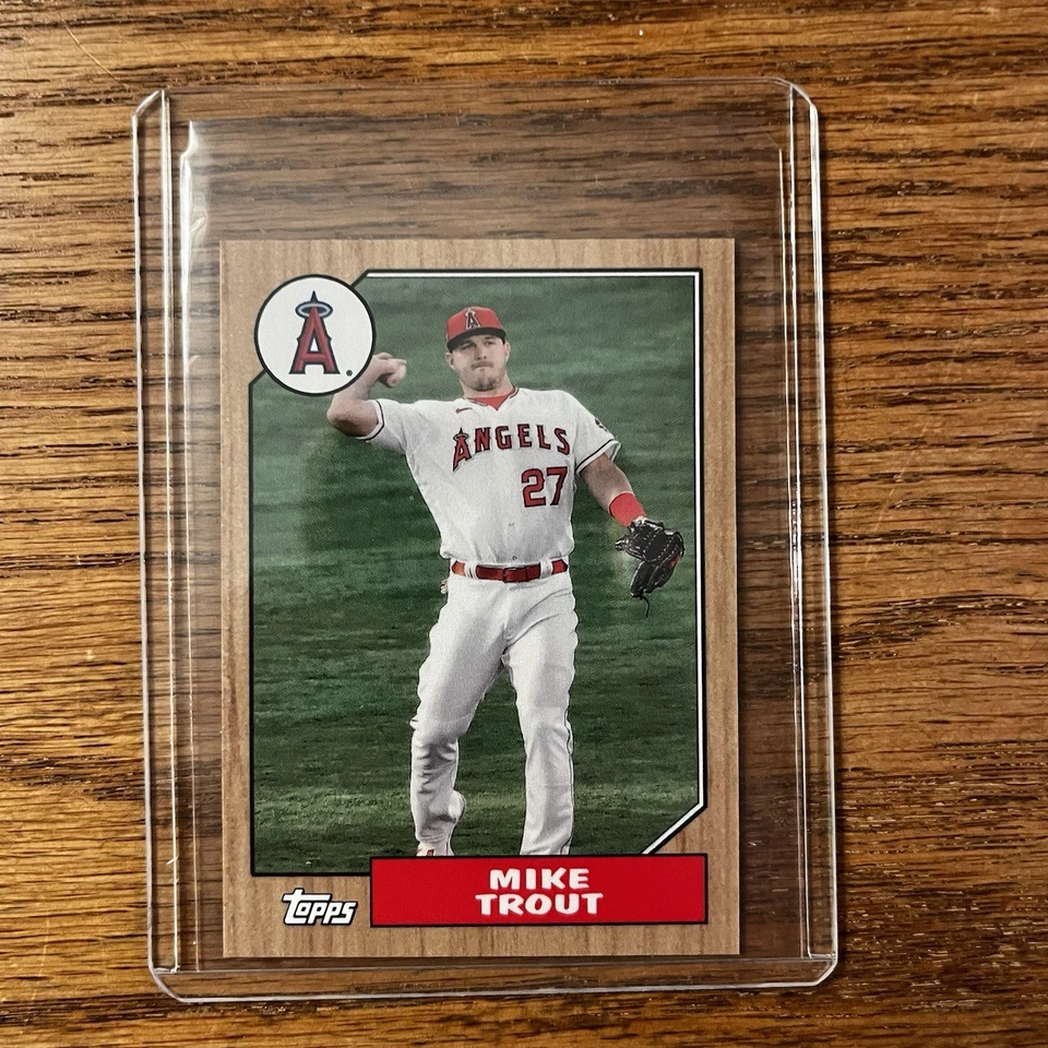 2022 Topps Mini - 1987 Topps Baseball Mike Trout #78B-20 - Image 1 of 2