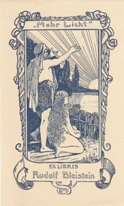 Exlibris Bookplate Klischee Richard Waller 1849-1930 Orientale Frau Jugendstil - Bild 1 von 1
