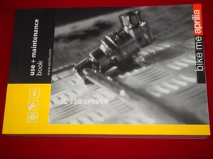 APRILIA SHIVER SL750 SL 750 2007 USE+MAINTENANCE BOOK owner manual - Picture 1 of 4